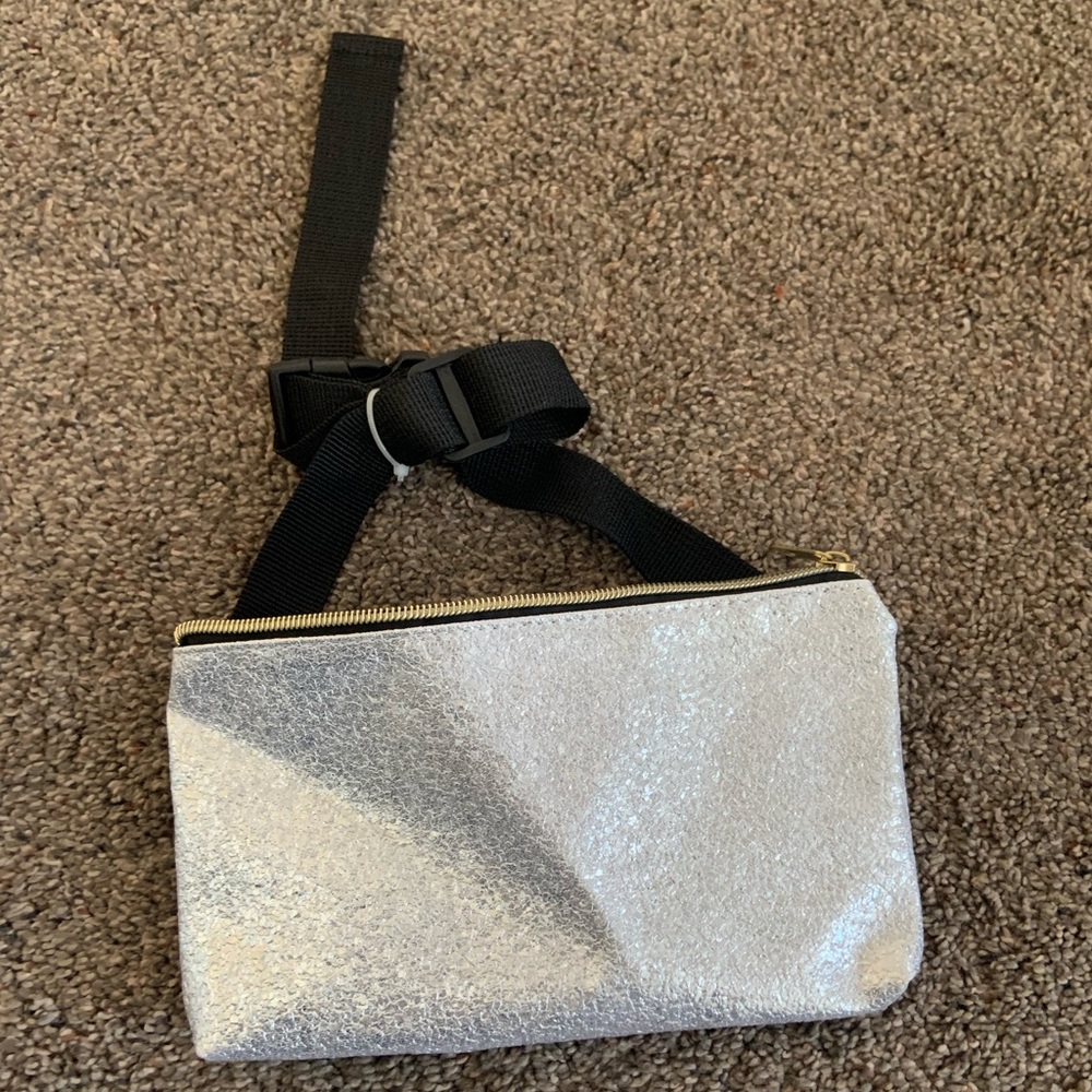 Silver hand bag